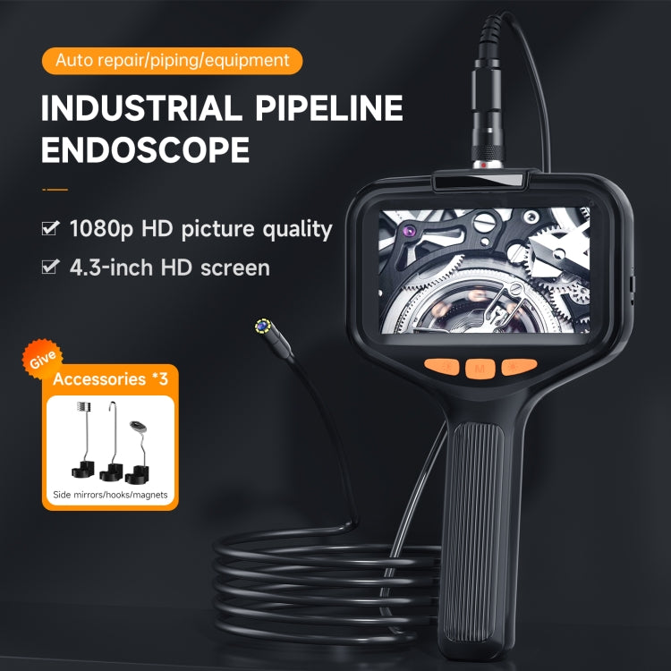 P200 8mm Front Lenses Detachable Industrial Pipeline Endoscope with 4.3 inch Screen, Spec:10m Tube -  by buy2fix | Online Shopping UK | buy2fix