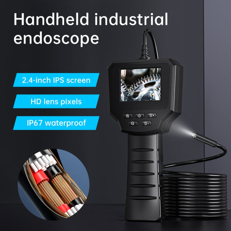 128AV 8mm Lenses Industrial Pipeline Endoscope with 2.4 inch Screen, Spec:1m Tube -  by buy2fix | Online Shopping UK | buy2fix