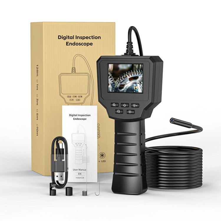 128AV 8mm Lenses Industrial Pipeline Endoscope with 2.4 inch Screen, Spec:10m Tube -  by buy2fix | Online Shopping UK | buy2fix