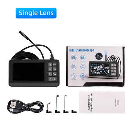 P005 8mm Single Lenses Industrial Pipeline Endoscope with 4.3 inch HD Screen, Spec:1m Tube -  by buy2fix | Online Shopping UK | buy2fix