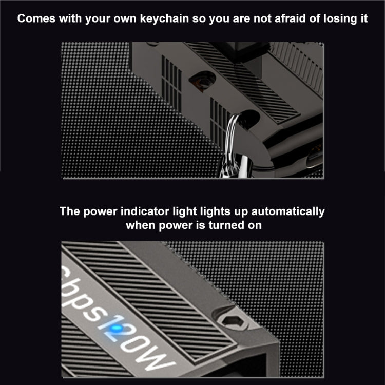 120W USB 3.1 Gen2 to Type-C 10Gbps Mechanical Adapter, Style:Straight - Cable & Adapters by buy2fix | Online Shopping UK | buy2fix