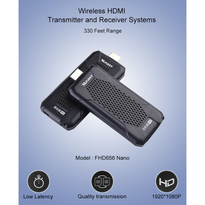Measy FHD656 Nano 1080P HDMI 1.4 HD Wireless Audio Video Double Mini Transmitter Receiver Extender Transmission System, Transmission Distance: 100m, AU Plug - Computer & Networking by Measy | Online Shopping UK | buy2fix