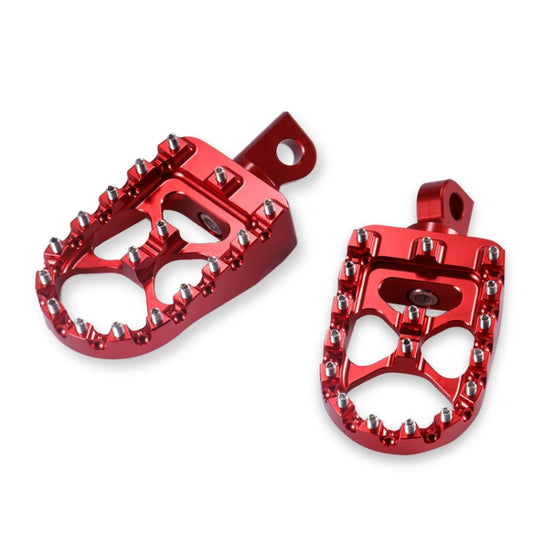 Motorcycle Modification Pedal Set Wide Fat Footpegs Foot Pegs for Harley (Red) - In Car by buy2fix | Online Shopping UK | buy2fix