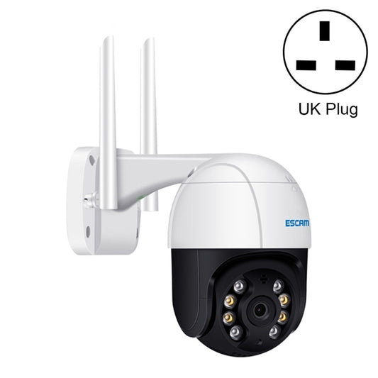 ESCAM QF518 5MP Smart WiFi IP Camera, Support AI Humanoid Detection / Auto Tracking / Dual Light Night Vision / Cloud Storage / Two Way Audio / TF Card, Plug:UK Plug(White) - Security by ESCAM | Online Shopping UK | buy2fix