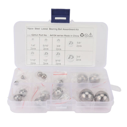 16 PCS Car / Motorcycle 8 Specifications High Precision G25 Bearing Steel Ball - In Car by buy2fix | Online Shopping UK | buy2fix