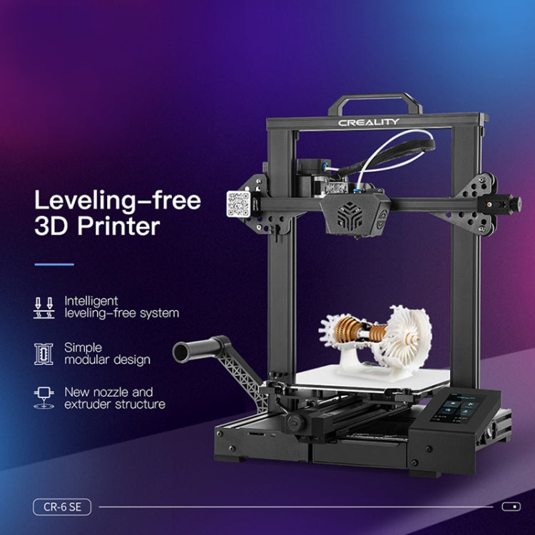 CREALITY CR-6 SE 350W Intelligent Leveling-free DIY 3D Printer, Print Size : 23.5 x 23.5 x 25cm, AU Plug - 3D Printer by Creality | Online Shopping UK | buy2fix