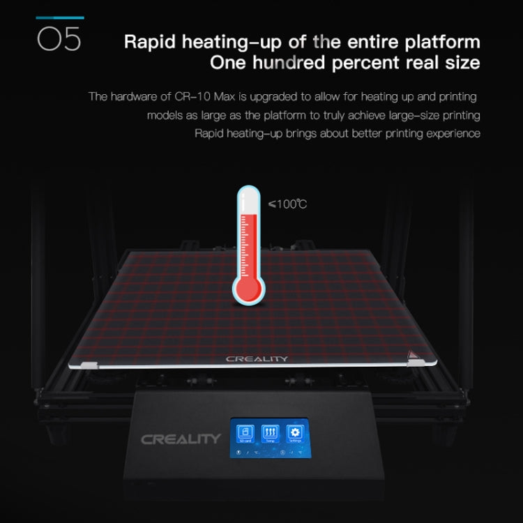 CREALITY CR-10 Max 750W Automatic Leveling Golden Triangle DIY 3D Printer, Print Size : 45 x 45 x 47cm, EU Plug - 3D Printer by Creality | Online Shopping UK | buy2fix