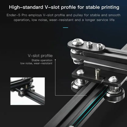 CREALITY Ender-5 Pro Silent Mainboard Double Y-axis DIY 3D Printer, Print Size : 22 x 22 x 30cm, US Plug - 3D Printer by Creality | Online Shopping UK | buy2fix