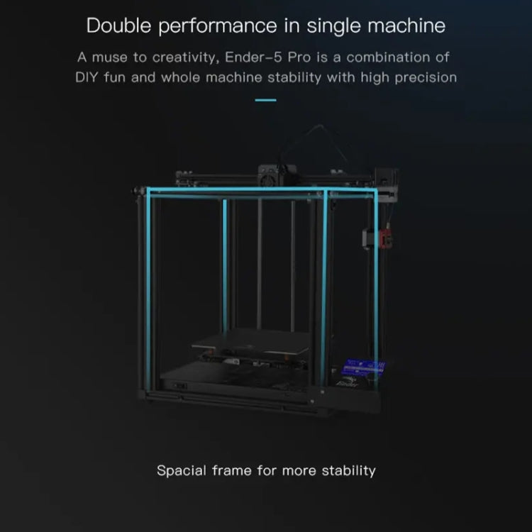 CREALITY Ender-5 Pro Silent Mainboard Double Y-axis DIY 3D Printer, Print Size : 22 x 22 x 30cm, UK Plug - 3D Printer by Creality | Online Shopping UK | buy2fix