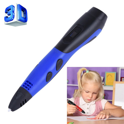 Gen 6th ABS / PLA Filament Kids DIY Drawing 3D Printing Pen with LCD Display(Blue+Black) - Consumer Electronics by buy2fix | Online Shopping UK | buy2fix