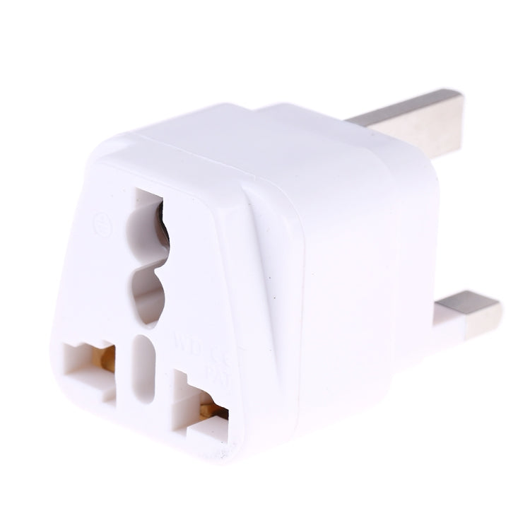 Portable Universal Socket to UK Plug Power Adapter Travel Charger with Fuse(White) - Consumer Electronics by buy2fix | Online Shopping UK | buy2fix