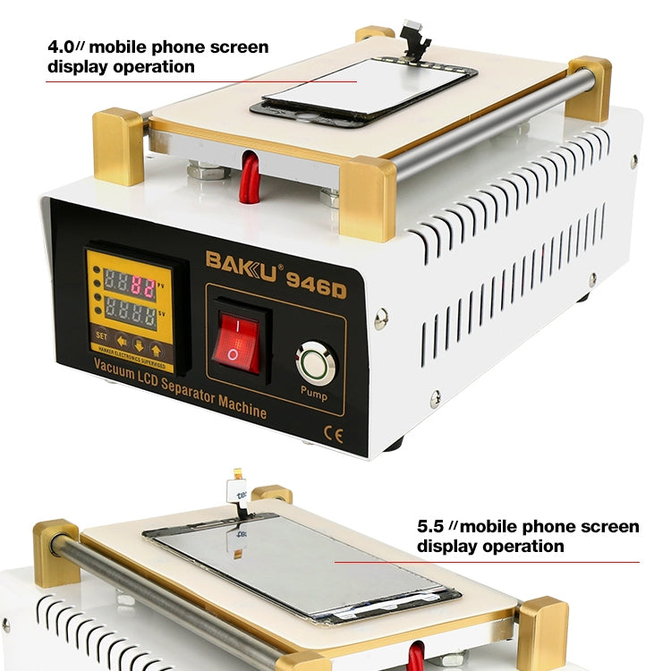 BAKU BK-946D 200W Vacuum LCD Touch Panel Separator Machine, AC 220V - Separation Equipment by BAKU | Online Shopping UK | buy2fix