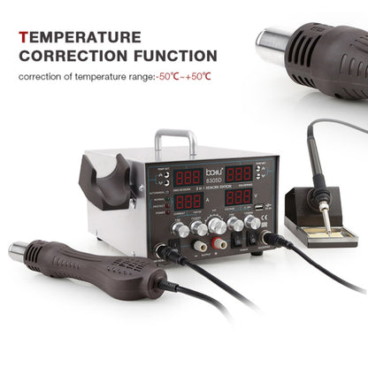 BAKU ba-8305D 220V 3 in 1 4 Digital Display Hot Air Gun Set, EU Plug - Electric Soldering Iron by BAKU | Online Shopping UK | buy2fix