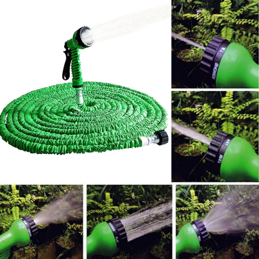 10-30m Telescopic Pipe Expandable Magic Flexible Garden Watering Hose with Spray Gun Set(Green) - Watering & Irrigation by buy2fix | Online Shopping UK | buy2fix