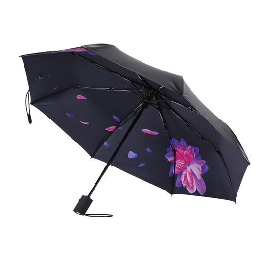 WK WT-U3 Sunny and Rainy Sunscreen and UV Protection Folding Automatic Umbrella(Moon Purple) - Umbrellas by WK | Online Shopping UK | buy2fix