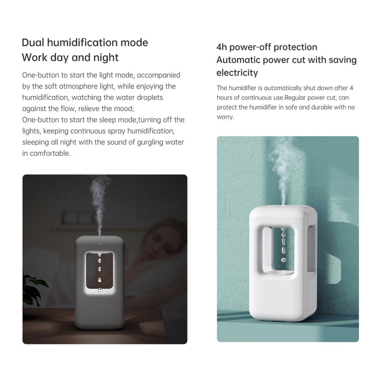 W08 Anti-Gravity Water Drop Humidifier Home Desktop Sprayer (White) - Home & Garden by buy2fix | Online Shopping UK | buy2fix