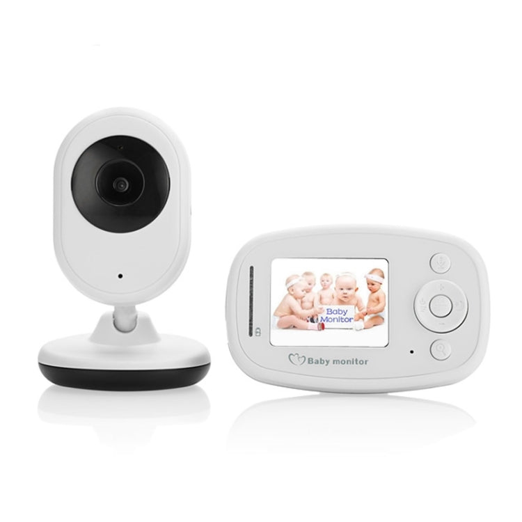 BM-SP820 2.4 inch LCD 2.4GHz Wireless Surveillance Camera Baby Monitor with 7-IR LED Night Vision, Two Way Voice Talk(White) - Security by buy2fix | Online Shopping UK | buy2fix