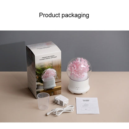 ML-824 100ML Gypsophila Flowers Aromatherapy Diffuser Air Humidifier with Colorful LED Light for Office / Home(Blue) - Home & Garden by buy2fix | Online Shopping UK | buy2fix