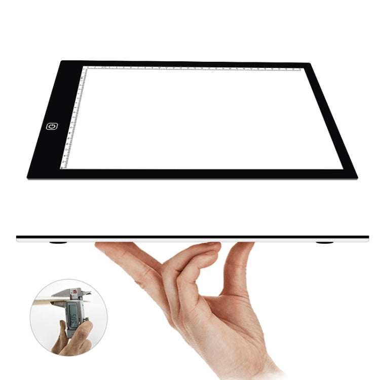 A4 Size LED Three Level of Brightness Dimmable Acrylic Copy Boards for Anime Sketch Drawing Sketchpad, with 1.5m USB Cable & Power Adapter - Consumer Electronics by buy2fix | Online Shopping UK | buy2fix