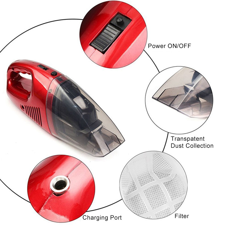 60W Rechargeable Car Household Portable Handheld Wireless Dry Wet Used Vacuum Cleaner, EU Plug - Vacuum Cleaner by buy2fix | Online Shopping UK | buy2fix