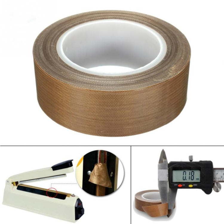 Teflon High Temperature Resistant Cloth Tape Sealing Machine Heat Insulation Tape, Size: 10m x 19mm - Home & Garden by buy2fix | Online Shopping UK | buy2fix