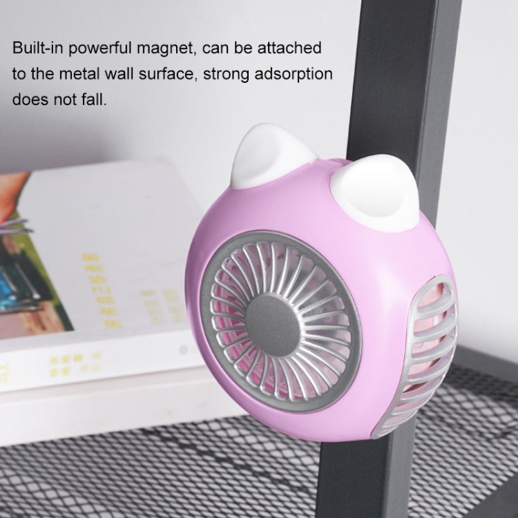 LORDNINO SBF003 3W USB Charging Portable Electric Fan with Magnetic Wristband, 3 Speed Control (Pink) - Consumer Electronics by buy2fix | Online Shopping UK | buy2fix