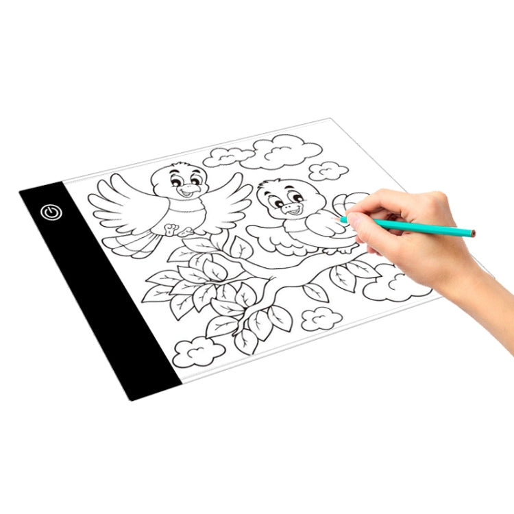 A5 Size Ultra-thin USB Three Level of Brightness Dimmable Acrylic Copy Boards Anime Sketch Drawing Sketchpad, with USB Cable & Plug - Consumer Electronics by buy2fix | Online Shopping UK | buy2fix