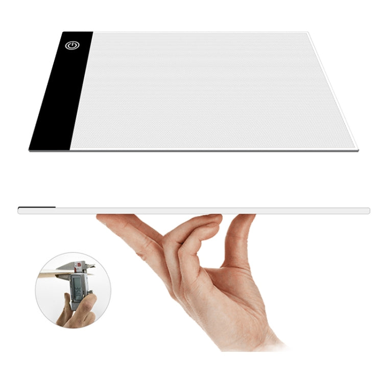 A5 Size Ultra-thin USB Three Level of Brightness Dimmable Acrylic Copy Boards Anime Sketch Drawing Sketchpad, with USB Cable & Plug - Consumer Electronics by buy2fix | Online Shopping UK | buy2fix