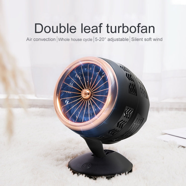 Portable Adjustable Mini USB Charging Air Convection Cycle Desktop Electric Fan Air Cooler, Support 2 Speed Control (Silver) - Consumer Electronics by buy2fix | Online Shopping UK | buy2fix