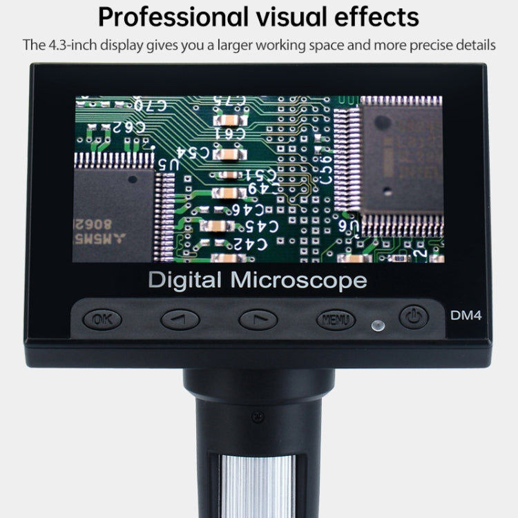 720P 4.3 inch Display Screen HD Industrial Digital Microscope - Consumer Electronics by buy2fix | Online Shopping UK | buy2fix