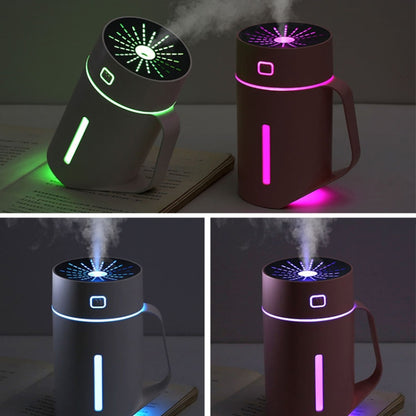 ML-S2 Water Cup Shape Intelligent Mute LED Night Light Atomized Humidifier Air humidification Machine(Pink) - Home & Garden by buy2fix | Online Shopping UK | buy2fix