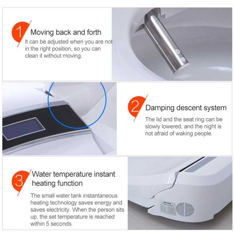 Universal Bathroom Automatic Flushing Drying Massage Intelligent Toilet Cleaner Cover - Consumer Electronics by buy2fix | Online Shopping UK | buy2fix