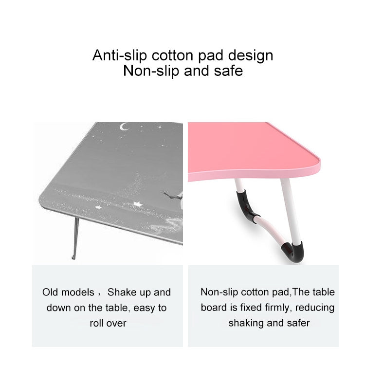 W-shaped Non-slip Legs Pattern Adjustable Folding Portable Laptop Desk with Card Slot (Snowman) - Computer & Networking by buy2fix | Online Shopping UK | buy2fix