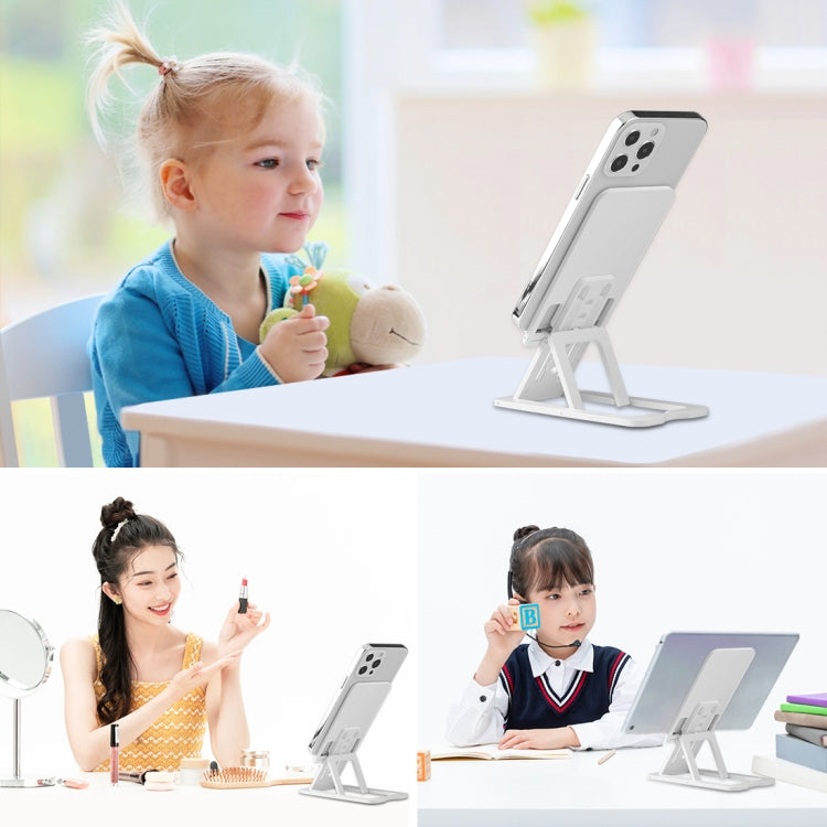 HAWEEL Adjustable Lifting Folding Portable Live Broadcast Desktop Plastic Holder(White) - Consumer Electronics by HAWEEL | Online Shopping UK | buy2fix