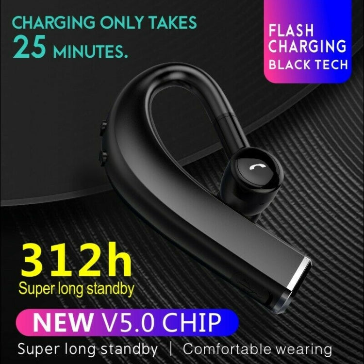 F680 Bluetooth 5.0 Fast Charging Wireless Business Sports Bluetooth Earphone (Black) - Bluetooth Earphone by buy2fix | Online Shopping UK | buy2fix