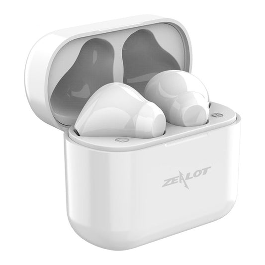 ZEALOT T3 Bluetooth 5.0 TWS Wireless Bluetooth Earphone with Charging Box, Support Touch & Call & Power Display(White) - TWS Earphone by ZEALOT | Online Shopping UK | buy2fix