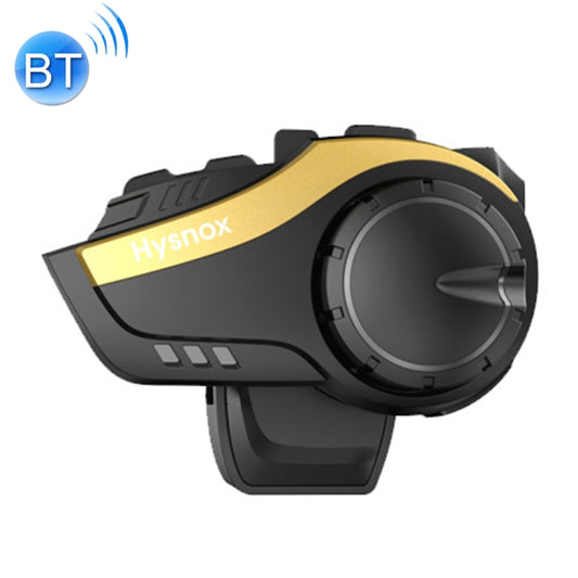 Hysnox HY-02 Bluetooth 5.0 Motorcycle Helmet Headset 2000M 6 Riders Intercom Headset (Gold) - Consumer Electronics by buy2fix | Online Shopping UK | buy2fix