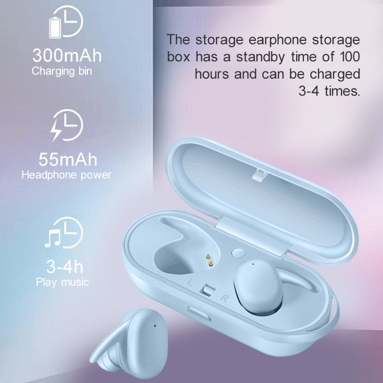 DT-7 IPX Waterproof Bluetooth 5.0 Wireless Bluetooth Earphone with 300mAh Magnetic Charging Box, Support Call(White) - Bluetooth Earphone by buy2fix | Online Shopping UK | buy2fix