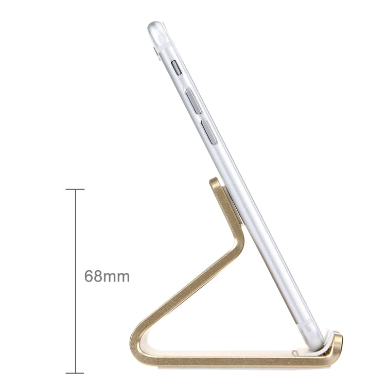 Exquisite Aluminium Alloy Desktop Holder Stand DOCK Cradle For iPhone, Galaxy, Huawei, Xiaomi, LG, HTC and 7 inch Tablet(Gold) - Desktop Holder by buy2fix | Online Shopping UK | buy2fix