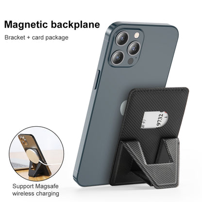Mutural Universal PU + Magnet Phone Holder with Card Slot for Mobile Phnes Above 5.8 inch(Black) - Hand-Sticking Bracket by Mutural | Online Shopping UK | buy2fix