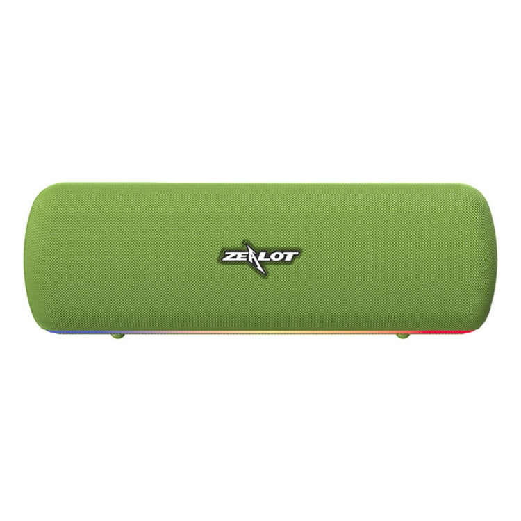 ZEALOT S55 Portable Stereo Bluetooth Speaker with Built-in Mic, Support Hands-Free Call & TF Card & AUX (Green) - Desktop Speaker by ZEALOT | Online Shopping UK | buy2fix