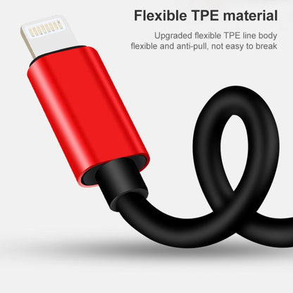 2 in 1 8 Pin Male to Dual 8 Pin Female Charging and Listening to Music Audio Earphone Adapter, Compatible with All IOS Systems(Red) - Earphone Adapter by buy2fix | Online Shopping UK | buy2fix