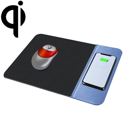 OJD-36 QI Standard 10W Lighting Wireless Charger Rubber Mouse Pad, Size: 26.2 x 19.8 x 0.65cm (Blue) - Apple Accessories by buy2fix | Online Shopping UK | buy2fix