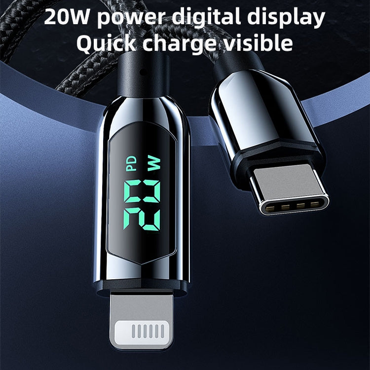 Mutural Li-CC004 1.2m 10W Digital Display USB to 8 Pin Charging Data Cable - Normal Style Cable by Mutural | Online Shopping UK | buy2fix