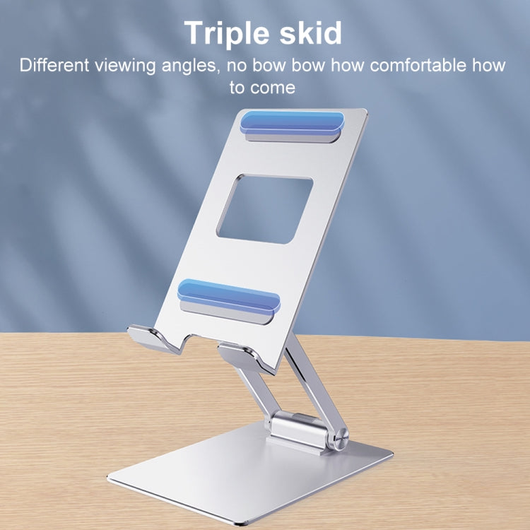 R-JUST SJ33 Aluminum Alloy Folding Phone / Tablet Stand(Grey) - Desktop Holder by R-JUST | Online Shopping UK | buy2fix