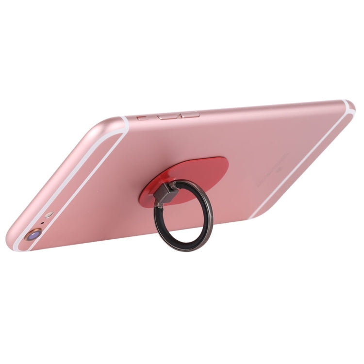 Universal Phone Adhesive Metal Plate 360 Degree Rotation Stand Finger Grip Ring Holder(Red) - Ring Holder by buy2fix | Online Shopping UK | buy2fix
