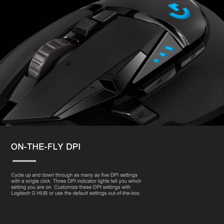 Logitech G502 HERO Wired Gaming Mouse with 11 Buttons, Length: 2.1m - Wired Mice by Logitech | Online Shopping UK | buy2fix