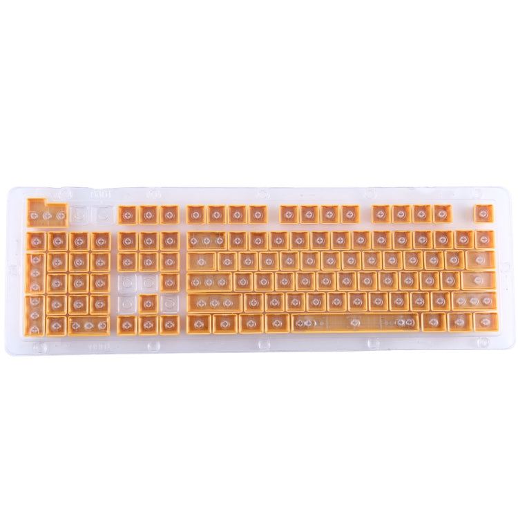 104 Keys Double Shot PBT Backlit Keycaps for Mechanical Keyboard (Yellow) -  by buy2fix | Online Shopping UK | buy2fix