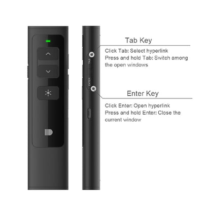 Doosl DSIT013 2.4GHz Rechargeable PowerPoint Presentation Remote Control Multi-functional Laser Pointer for PowerPoint / Keynote / Prezi, Control Distance: 100m(Black) -  by DOOSL | Online Shopping UK | buy2fix