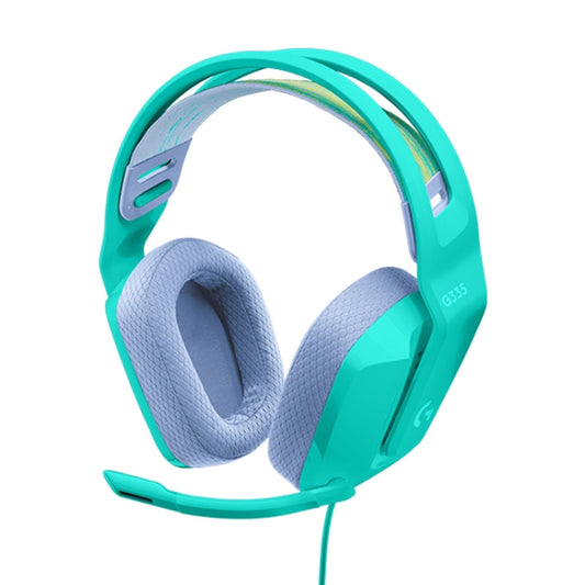 Logitech G335 Foldable Wired Gaming Headset with Microphone (Green) - Multimedia Headset by Logitech | Online Shopping UK | buy2fix